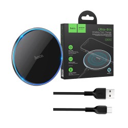 Hoco Ultra-thin Wireless Fast Charger CW6 Pro Easy 15W Black Hoco Ultra-thin Wireless Fast Charger CW6 Pro Easy 15W Black